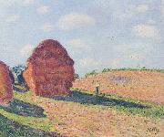 Alfred Sisley Die Strohmieten Germany oil painting artist